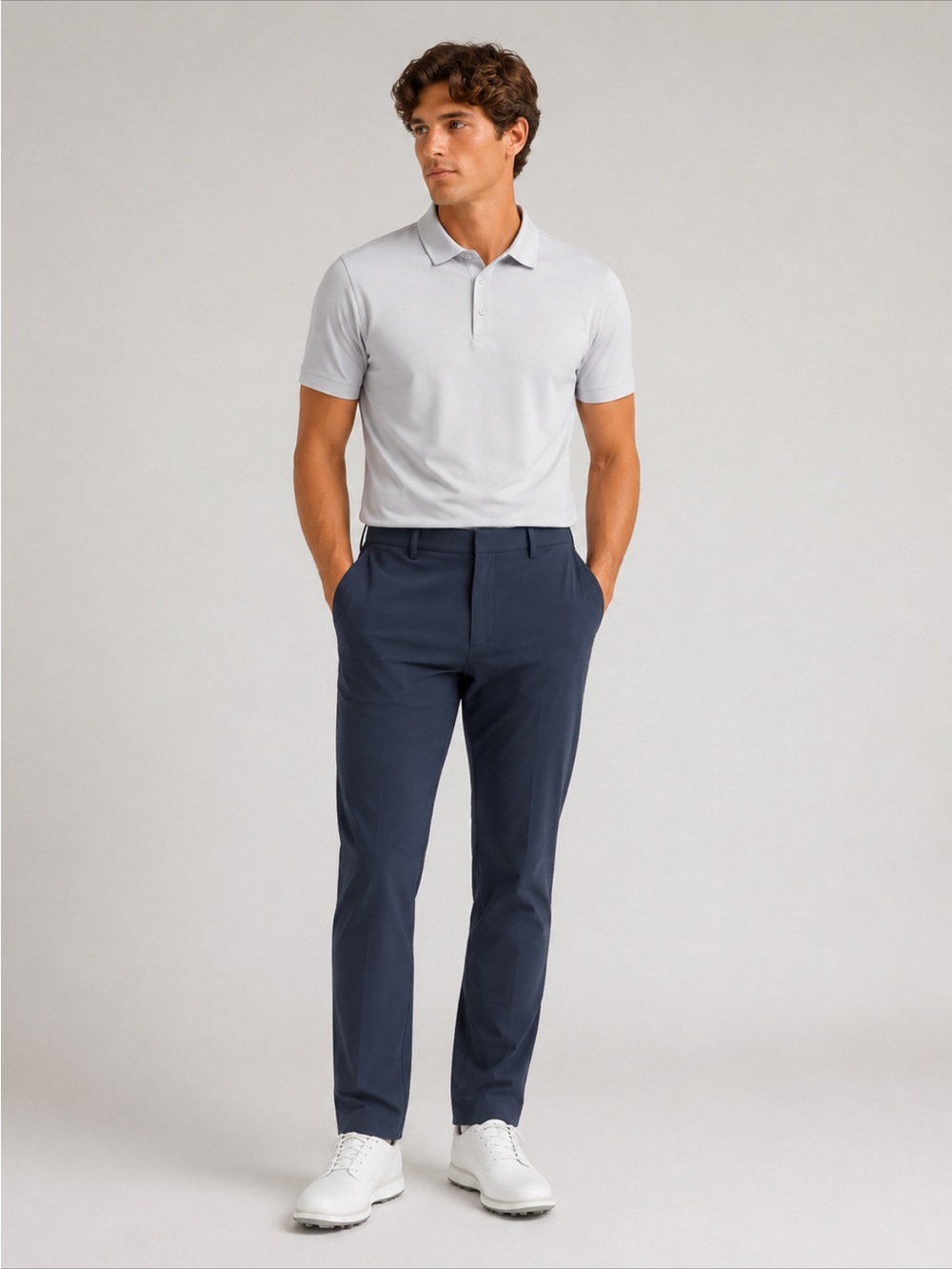 Men's Dunning Performance Stretch Golf Pants Navy 38/00 Sz 38 x 32